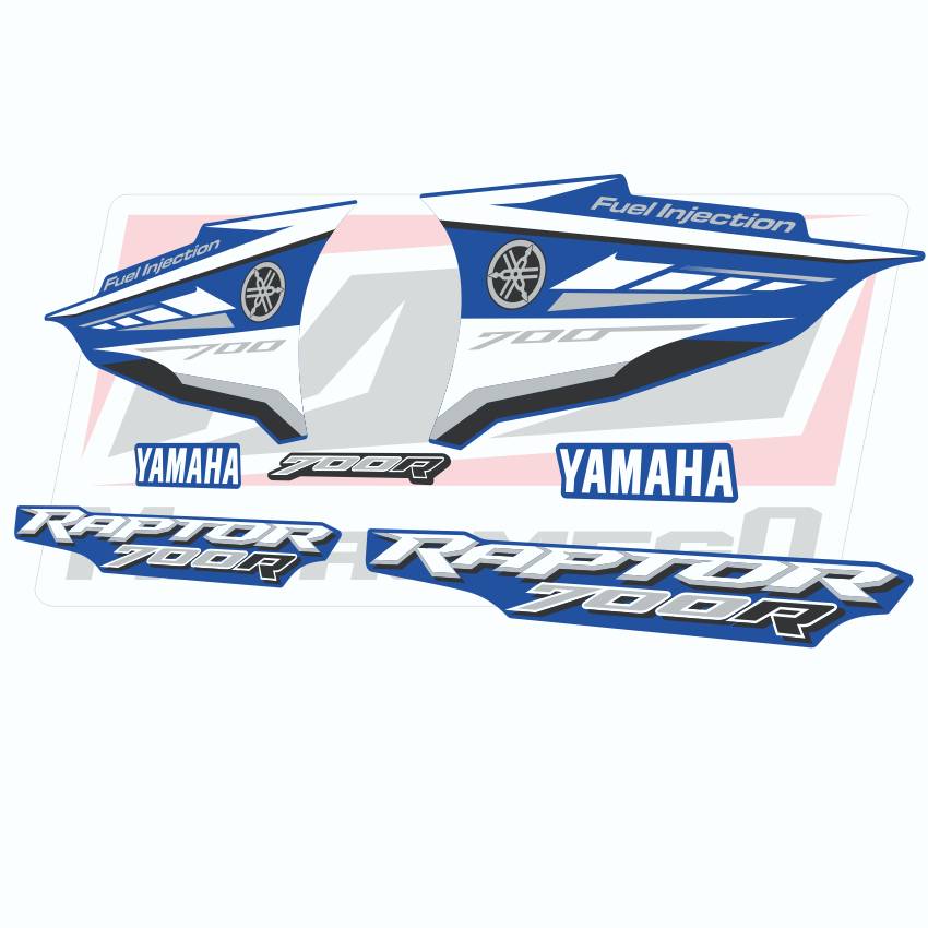 Calcas Sticker Calcomanias Yamaha Raptor Azul