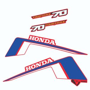 Calcas Sticker Calcomanias Honda Fourtrax 70 1986