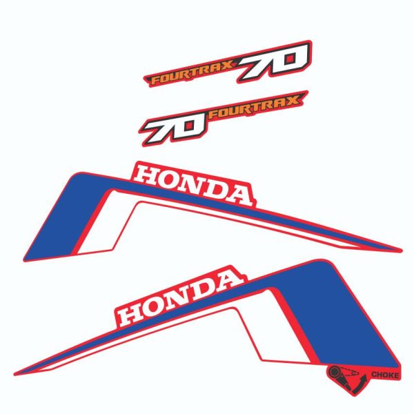 Calcas Sticker Calcomanias Honda Fourtrax 70 1986