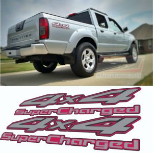 Calcas Sticker Calcomanias Nissan Frontier 4X4 Supercharged 2002