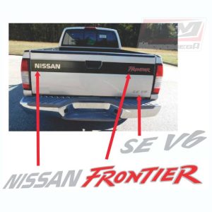 Calcas Sticker Calcomanias Nissan Frontier Se V6 batea