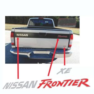 Calcas Sticker Calcomanias Nissan Frontier Xe batea