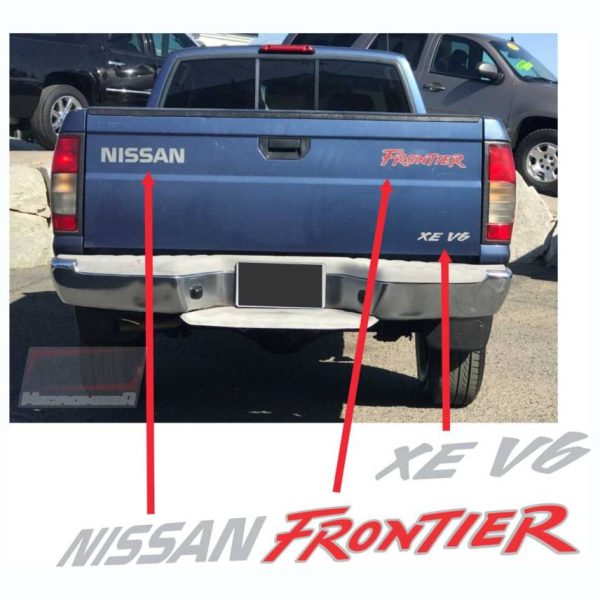 Calcas Sticker Calcomanias Nissan Frontier Xe V6 batea