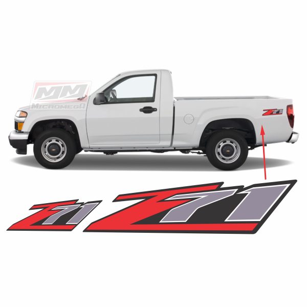 Calcas Sticker Calcomanias Chevrolet Colorado y Canyon Z71 2004