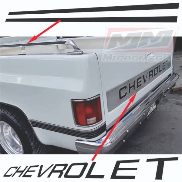 Calcas Sticker Calcomanias Chevrolet Cheyenne cajon