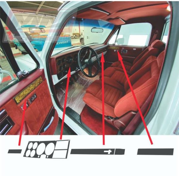 Calcas Sticker Calcomanias Chevrolet Cheyenne 89 Modular Interior