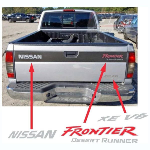 Calcas Sticker Calcomanias Nissan Frontier Desert Runner Xe V6 batea