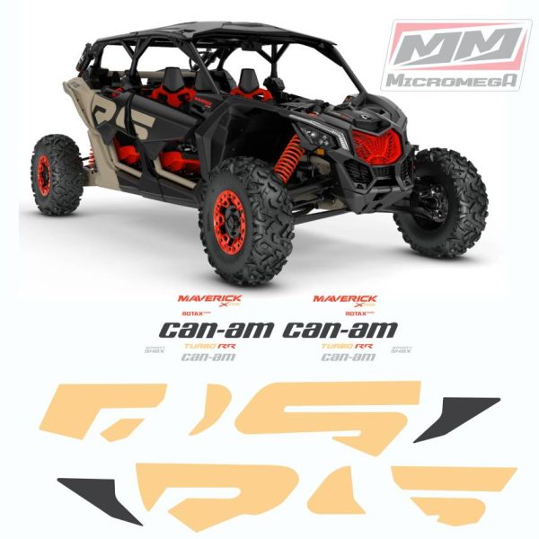 Calcas Sticker Calcomanias Can Am Maverick x3 RS 2021 4 plazas