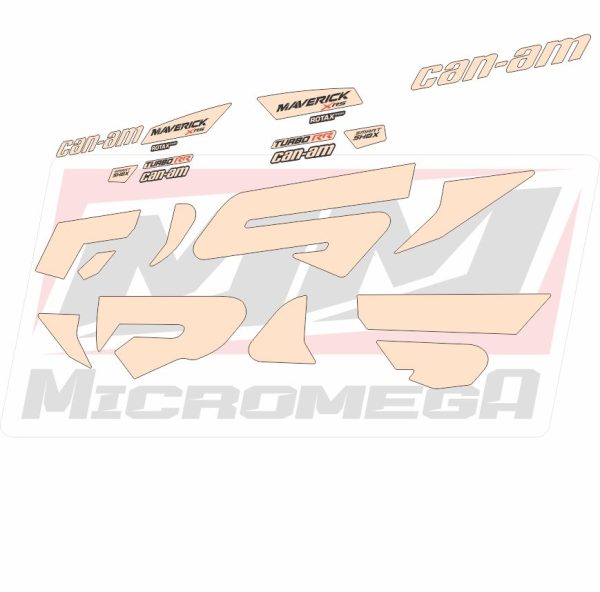 Calcas Sticker Calcomanias Can Am Maverick x3 RS 2023 4 Plazas