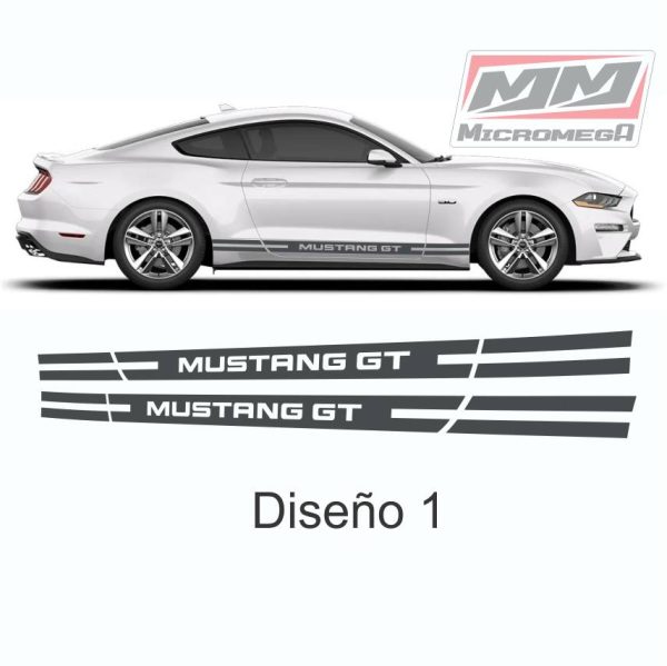 Calcas Sticker Calcomanias Mustang Estribos 15-20