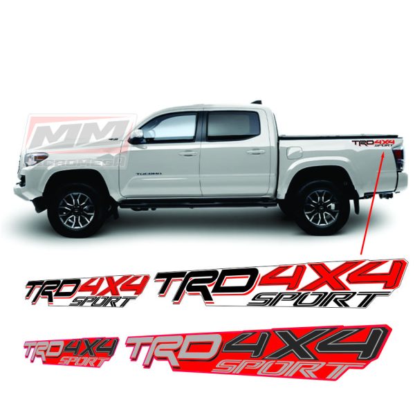 Calcas Sticker Calcomanias Toyota Tacoma Trd 4x4 Sport 16-23