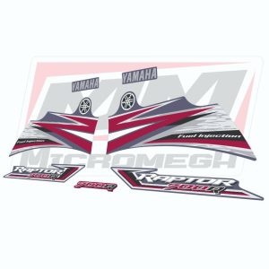 Calcas Sticker Calcomanias Yamaha Raptor 700 2008 gris