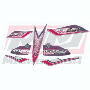 Calcas Sticker Calcomanias Yamaha Yfz450 2007 gris