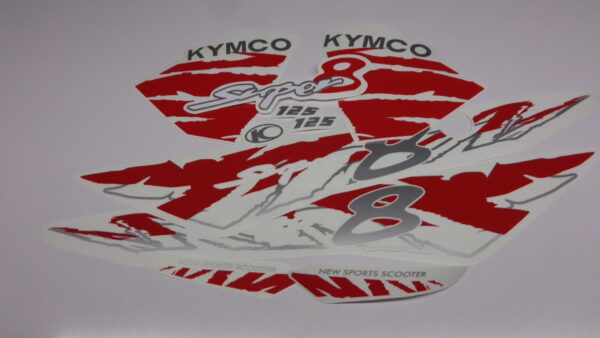 Calcas Sticker Calcomanias Kymco Super 8 2008-2011 - Imagen 2