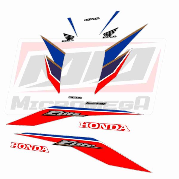 Calcas Sticker Calcomanias Honda Elite fi 125 17-24