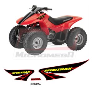 honda fourtrax 90 2002 roja