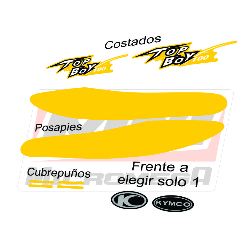 kymco top boy 100 amarillo diseño1