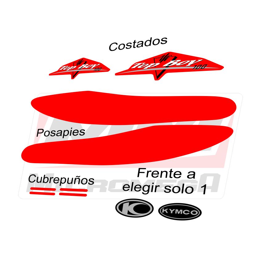 kymco top boy 100 roja diseño 3