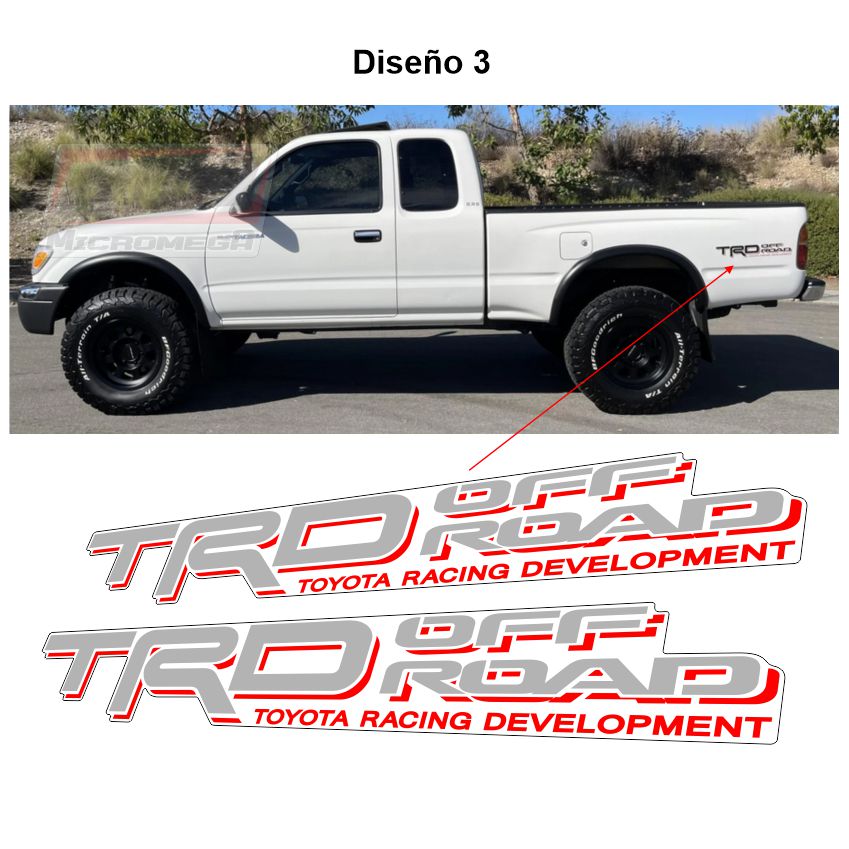 toyota tacoma trd off road 99-04 rojo