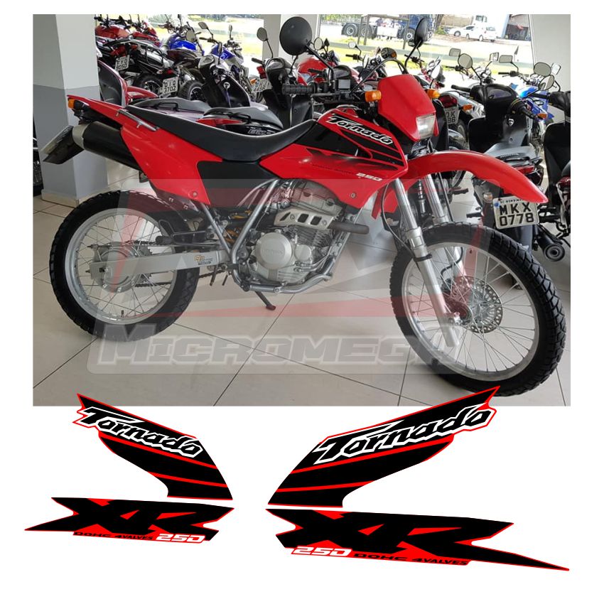 honda xr tornado 250 2003 roja