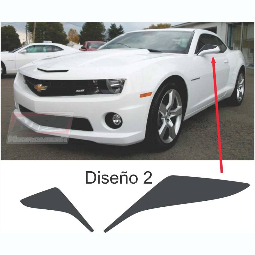 Calcas Sticker Calcomanías Chevrolet Camaro Espejo 10-15 - Imagen 2