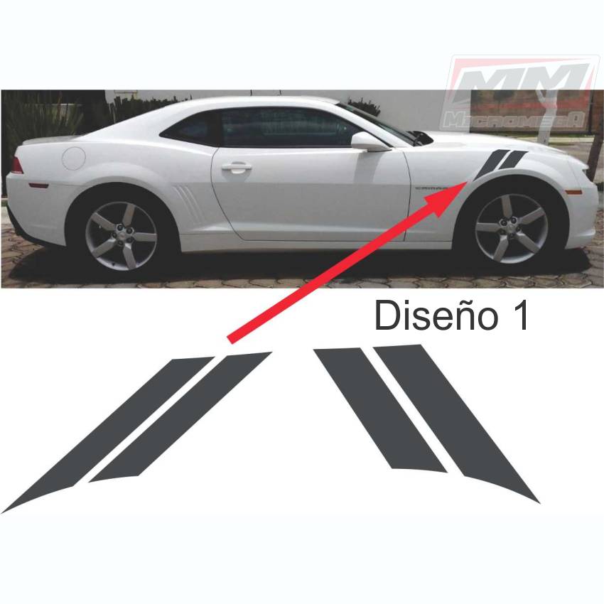 Calcas Sticker Calcomanías Chevrolet Camaro Salpicadera Delantera 10-15