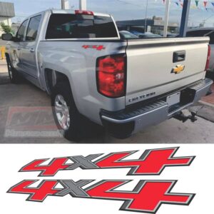 Calcas Sticker Calcomanías Chevrolet Cheyenne Silverado 4x4 16-17