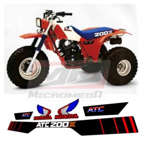 Calcas Sticker Calcomanías Honda Atc 250x 83-85