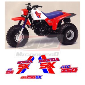 Calcas Sticker Calcomanías Honda Atc 250Sx 1987