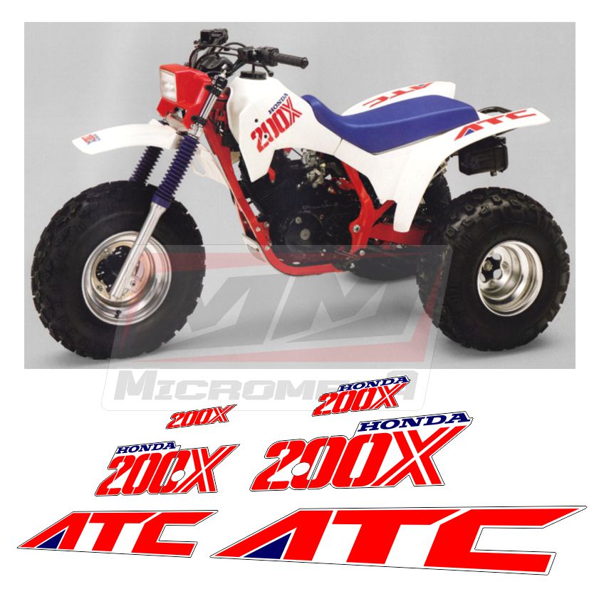 Calcas Sticker Calcomanías Honda Atc 250x 1987