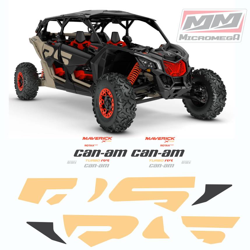 Calcas Sticker Calcomanías Can Am Maverick X3 Rs 2021 4 Plazas