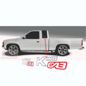 Calcas Sticker Calcomanías Nissan D21 Hardbody King cab Ventanilla