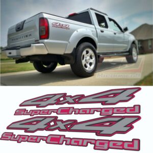 Calcas Sticker Calcomanías Nissan Frontier 4X4 superchaged 2002