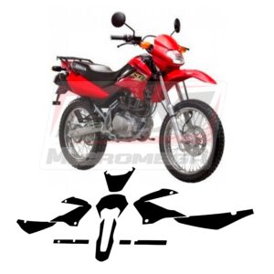 Plantilla Vectorizada Honda Bros Xr 125