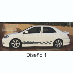 Calcas Sticker Calcomanías Toyota Corolla 03-08