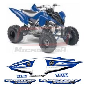 Calcas Sticker Calcomanías Yamaha Raptor 700 2008 Azul
