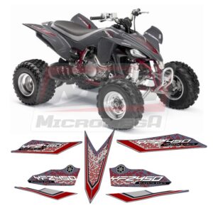 Calcas Sticker Calcomanías Yamaha Yfz 450 2007 Gris