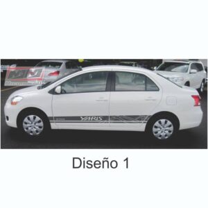 Calcas Sticker Calcomanías Toyota Yaris Sedan 06-14