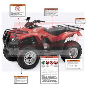 archivo vectorial digital honta trx 250 tm 05-22 wargning cdr eps