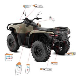 can am outlander pro hd5 23-26 advertencia